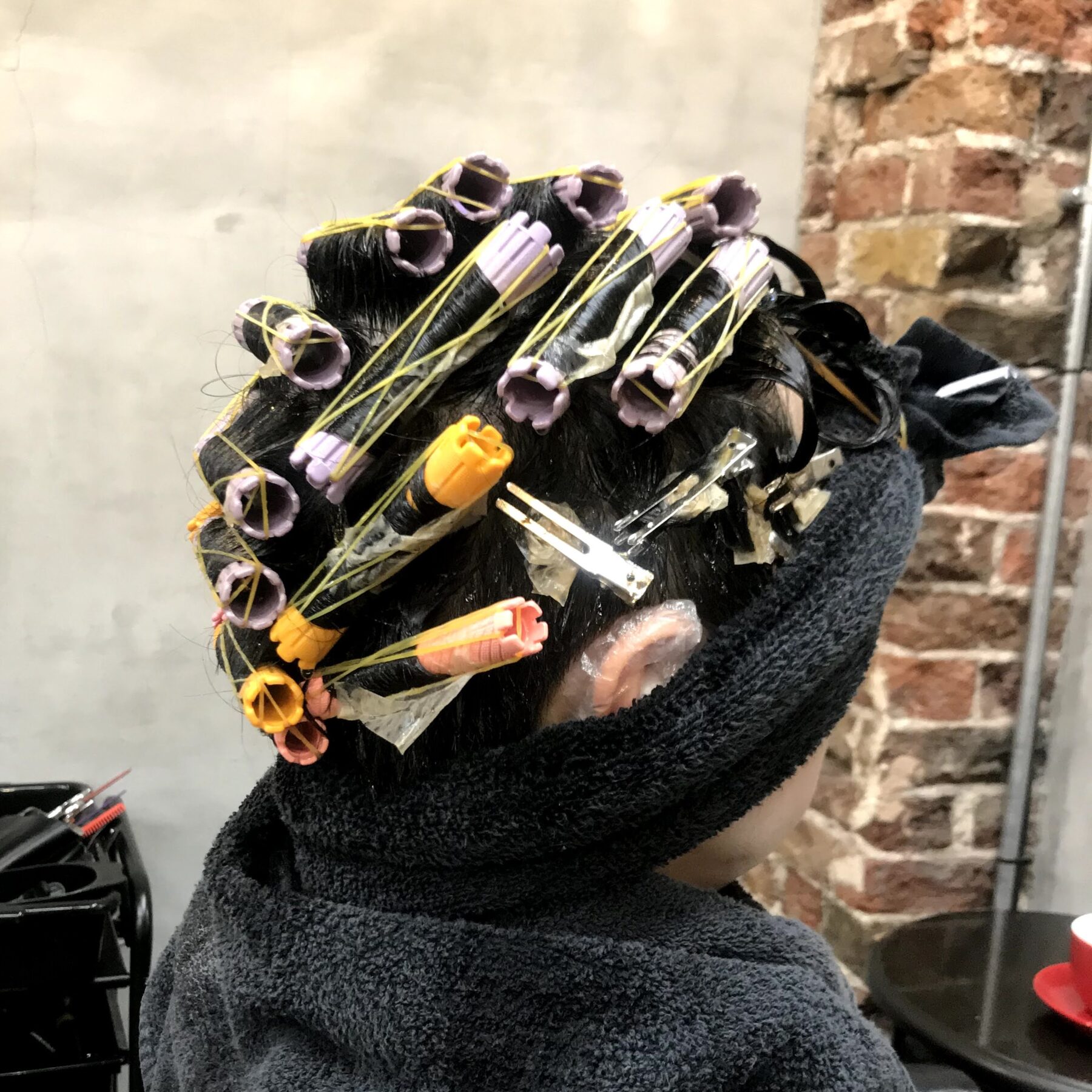 パーマ施術工程 Japanese Hairdresser TAKA in London